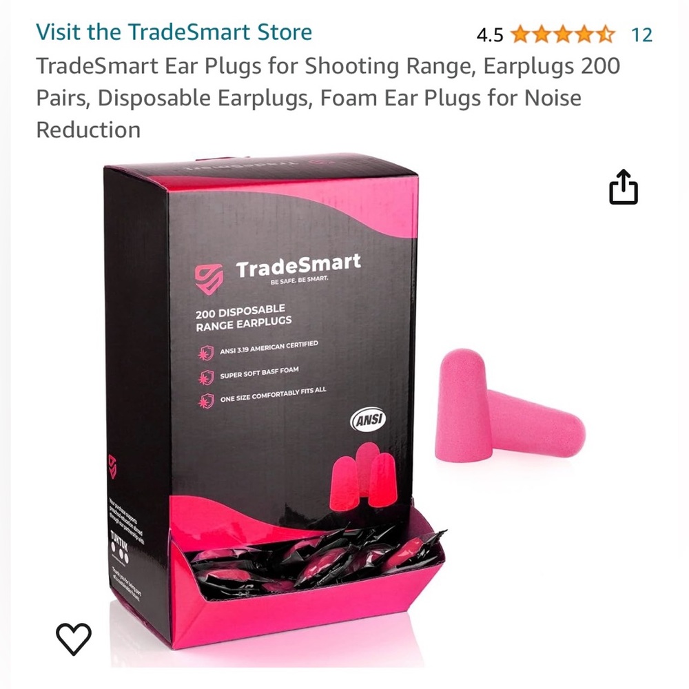 TradeSmart Disposable Ear Plugs 200 count